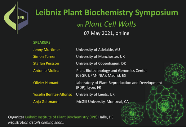 Save the date: Leibniz Plant Biochemistry Symposium 2021