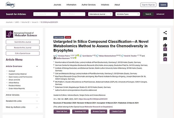 +++ Newsticker Science #82 +++ Metabolomics +++